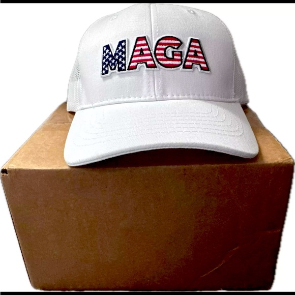 Stars And Stripes Trump Campaign Maga Hat - Picture 1 of 5